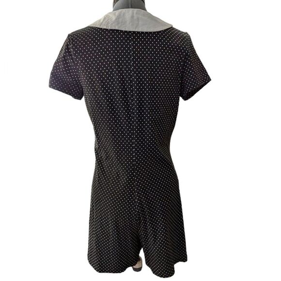 women's Y2K Energie brand black & white polka dot short‎ romper - Picture 6 of 6